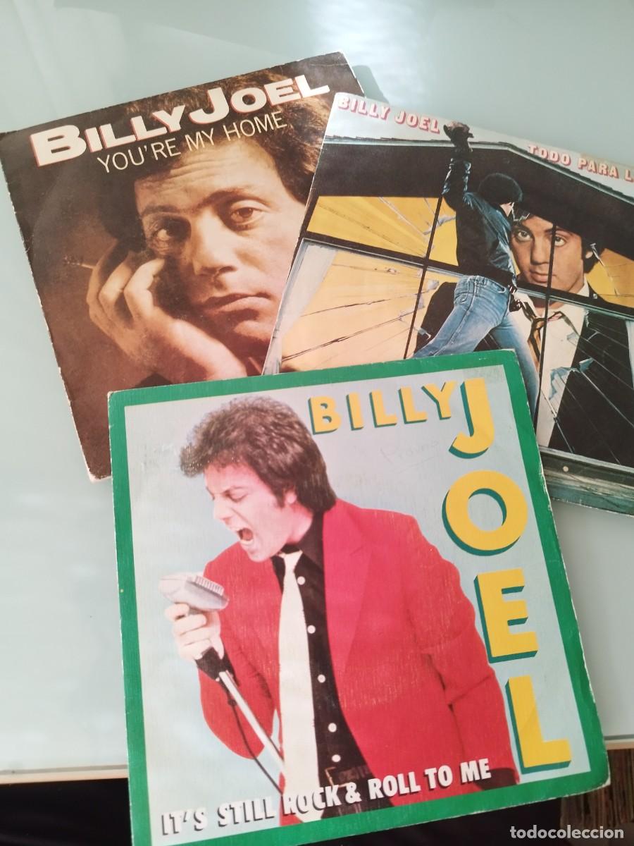 Discos de vinilo: Lote 3 Singles Vinilo 7&rdquo; Billy Joel (A&ntilde;os 70-80).