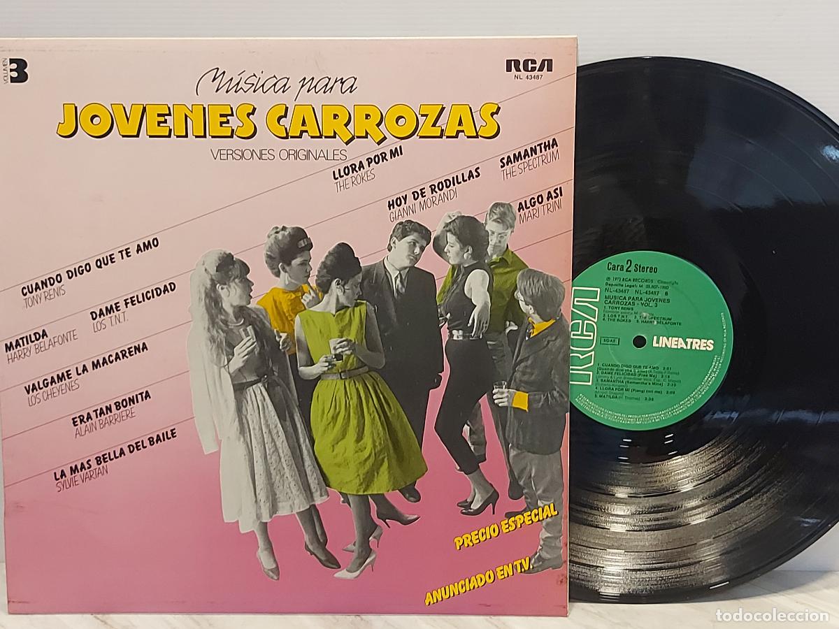 Discos de vinilo: M&Uacute;SICA PARA J&Oacute;VENES CARROZAS VOL. 3 | LP-RCA NL-43487 | ESPA&Ntilde;A 1980 | DE LUJO ****