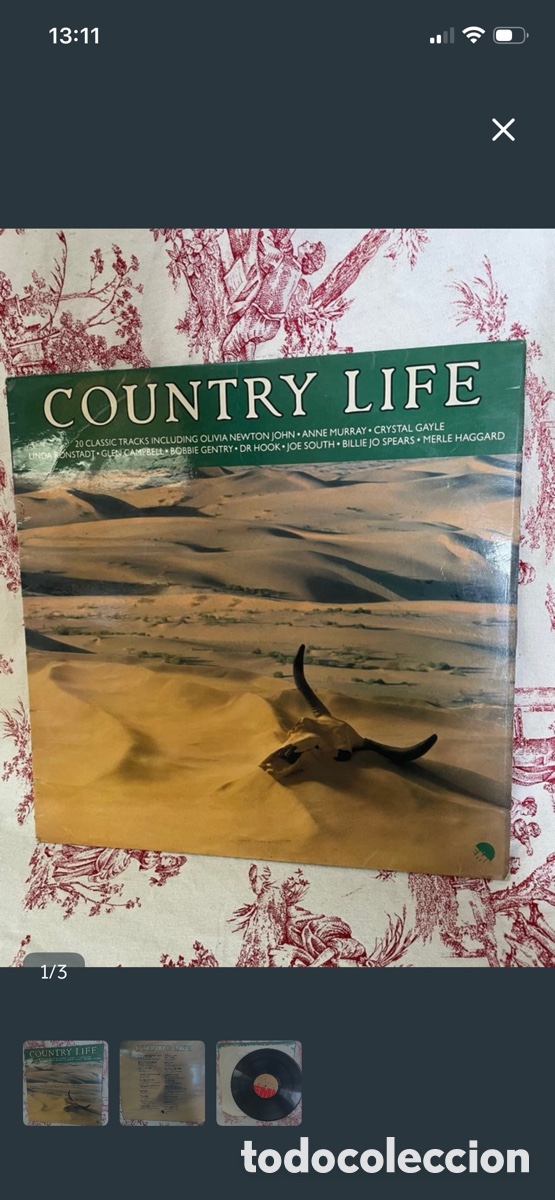 Discos de vinilo: Vinilo Country Life LP - Foto 1
