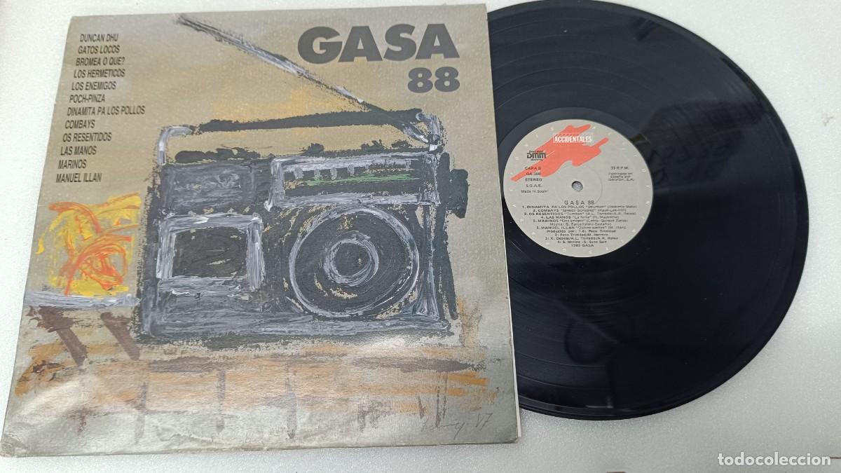 Vinyl records: GASA 88- GATOS LOCOS- DUNCAN DHU-LOS ENEMIGOS- LP 1989-