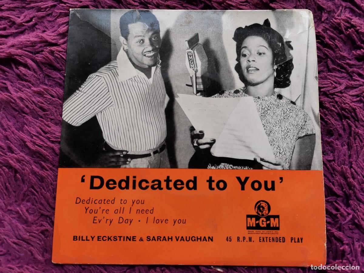 Discos de vinilo: Billy Eckstine & Sarah Vaughan &ndash; Dedicated To You Vinilo 7&rdquo; EP 1956 UK MGM-EP-561