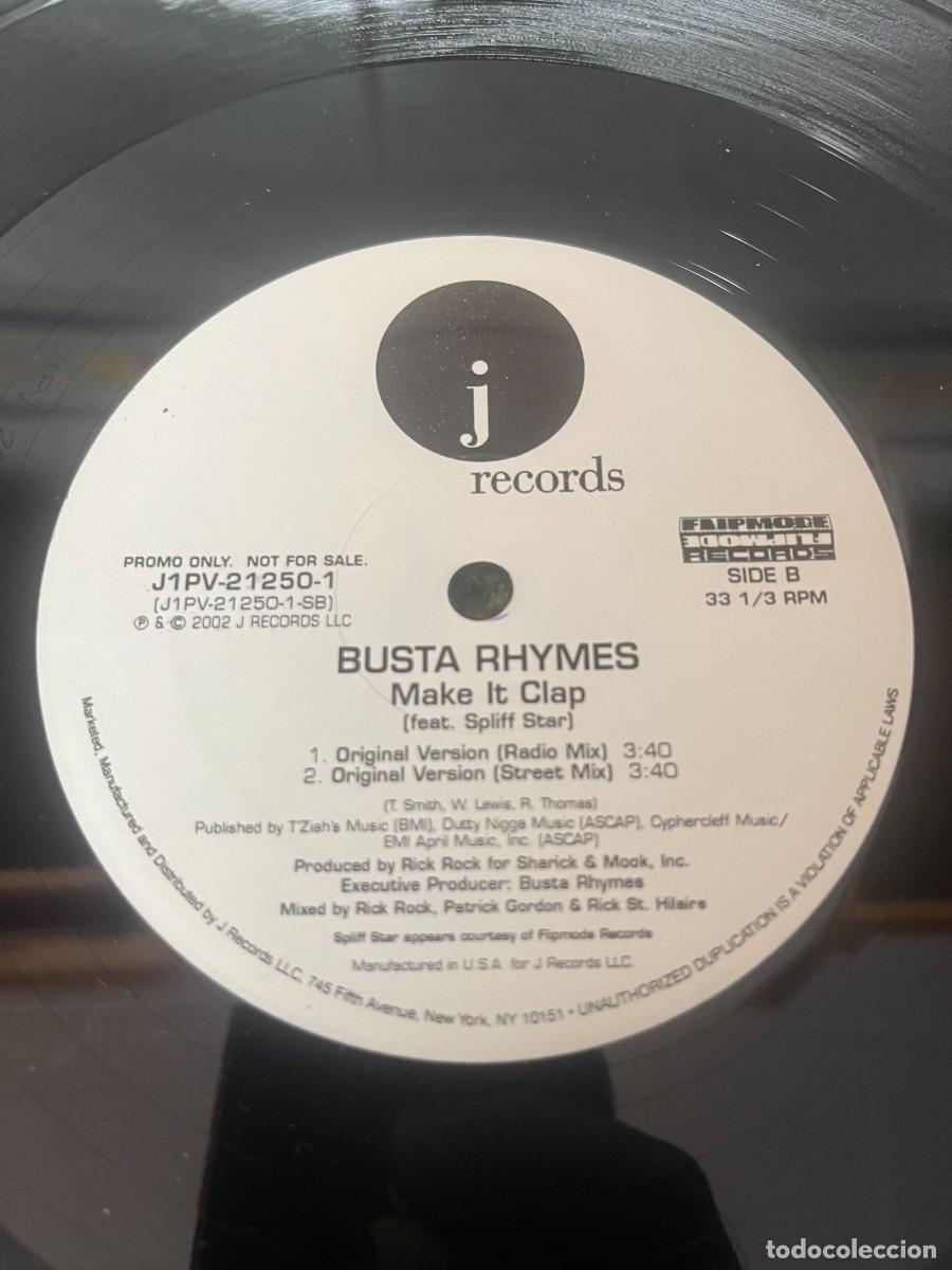 Discos de vinilo: Busta Rhymes Make It Clap (Remix) - Foto 3