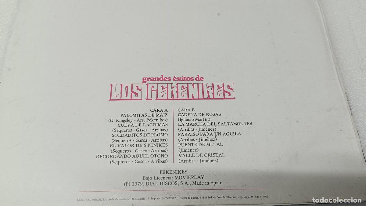 Discos de vinilo: GRANDES EXITOS DE LOS PEKENIKES 1979 - Foto 4
