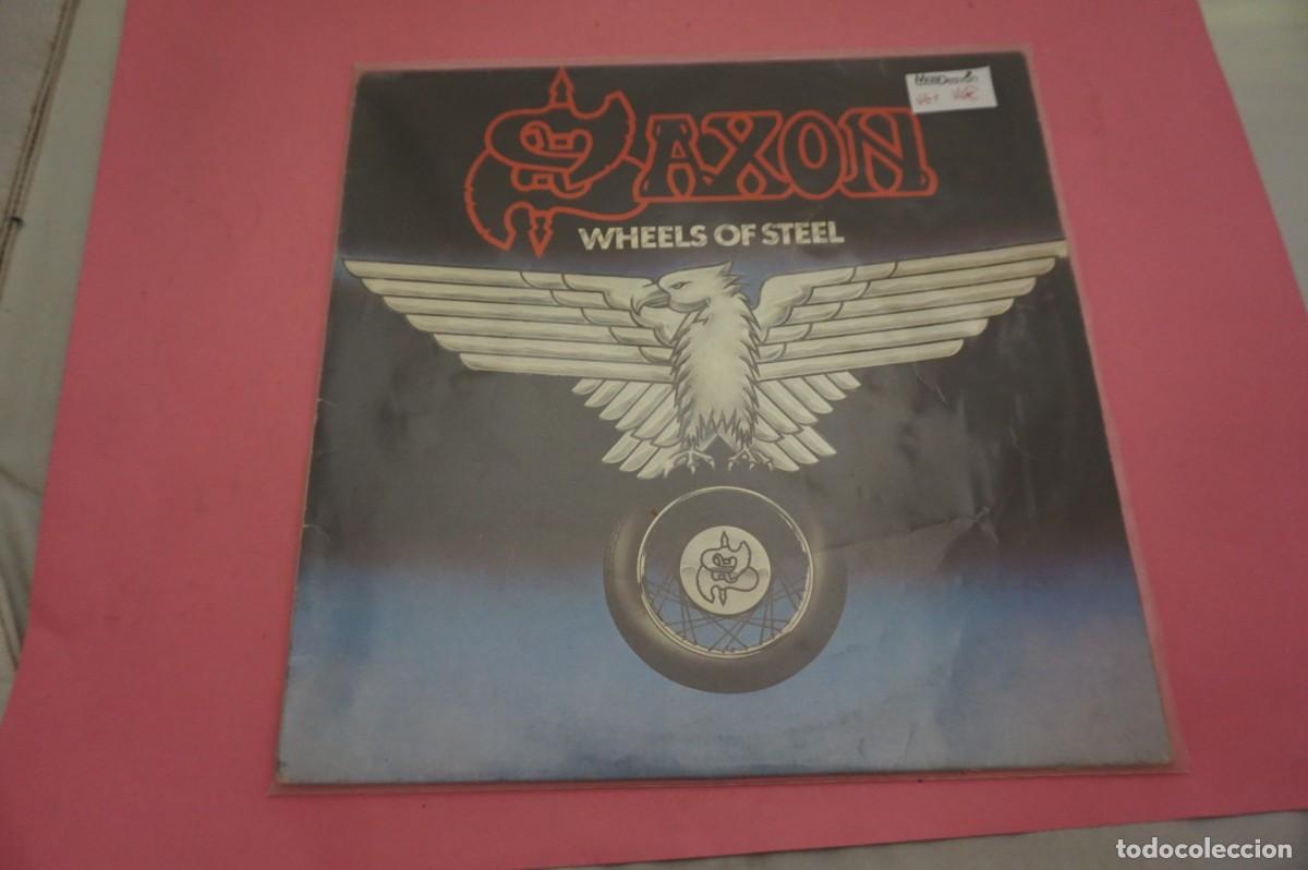 Discos de vinilo: LP/ SAXON - WHEELS OF STEEL - EL VINILO ESTA EN BUEN ESTADO