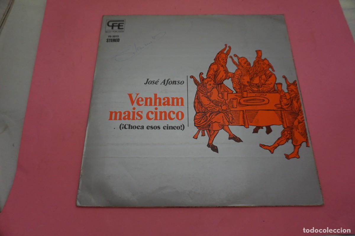 Discos de vinilo: LP/ JOSE AFONSO - VENHAM MAIS CINCO - CHOCA ESAS CINCO - EL VINILO ESTA EN BUEN ESTADO