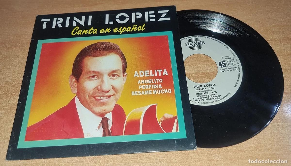 Discos de vinilo: TRINI LOPEZ Canta en ESPA&Ntilde;OL CANTADO EN ESPA&Ntilde;OL 7&rdquo; EP VINILO PROMO DEL A&Ntilde;O 1990 4 TEMAS