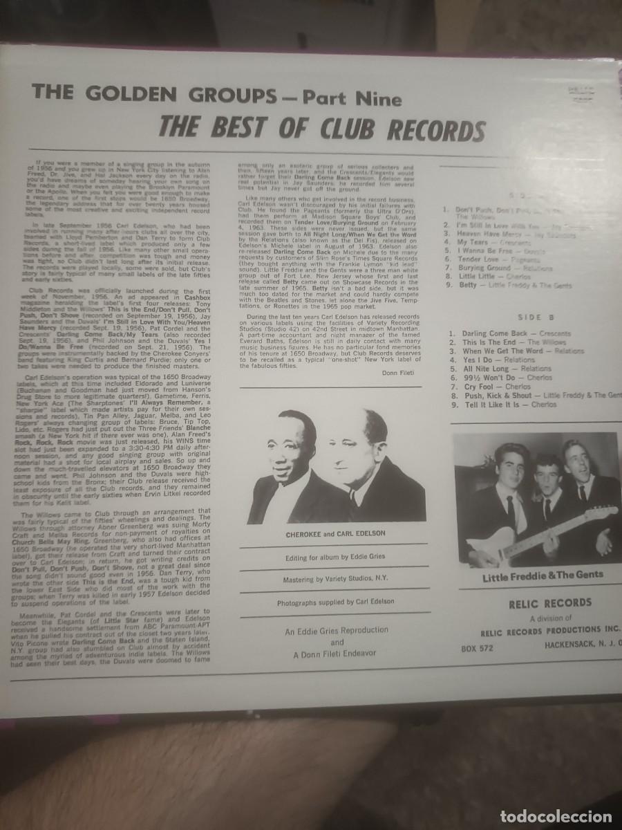 Discos de vinilo: DISCO LP THE GOLDEN GROUPS - Foto 2