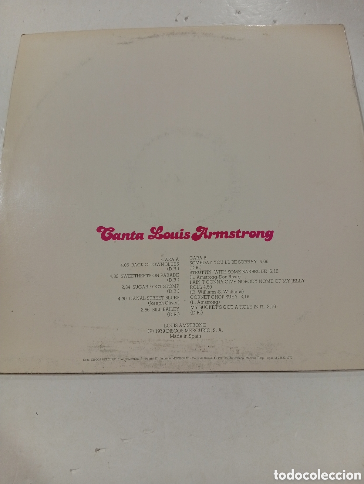Discos de vinilo: Canta Louis Armstrong - Foto 2