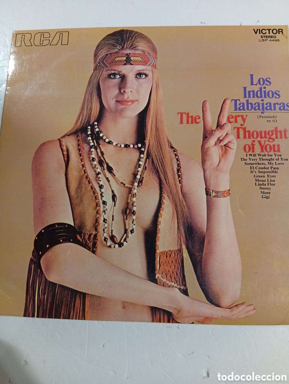 Discos de vinilo: Los Indios Tabajaras Pensando en ti - Foto 1
