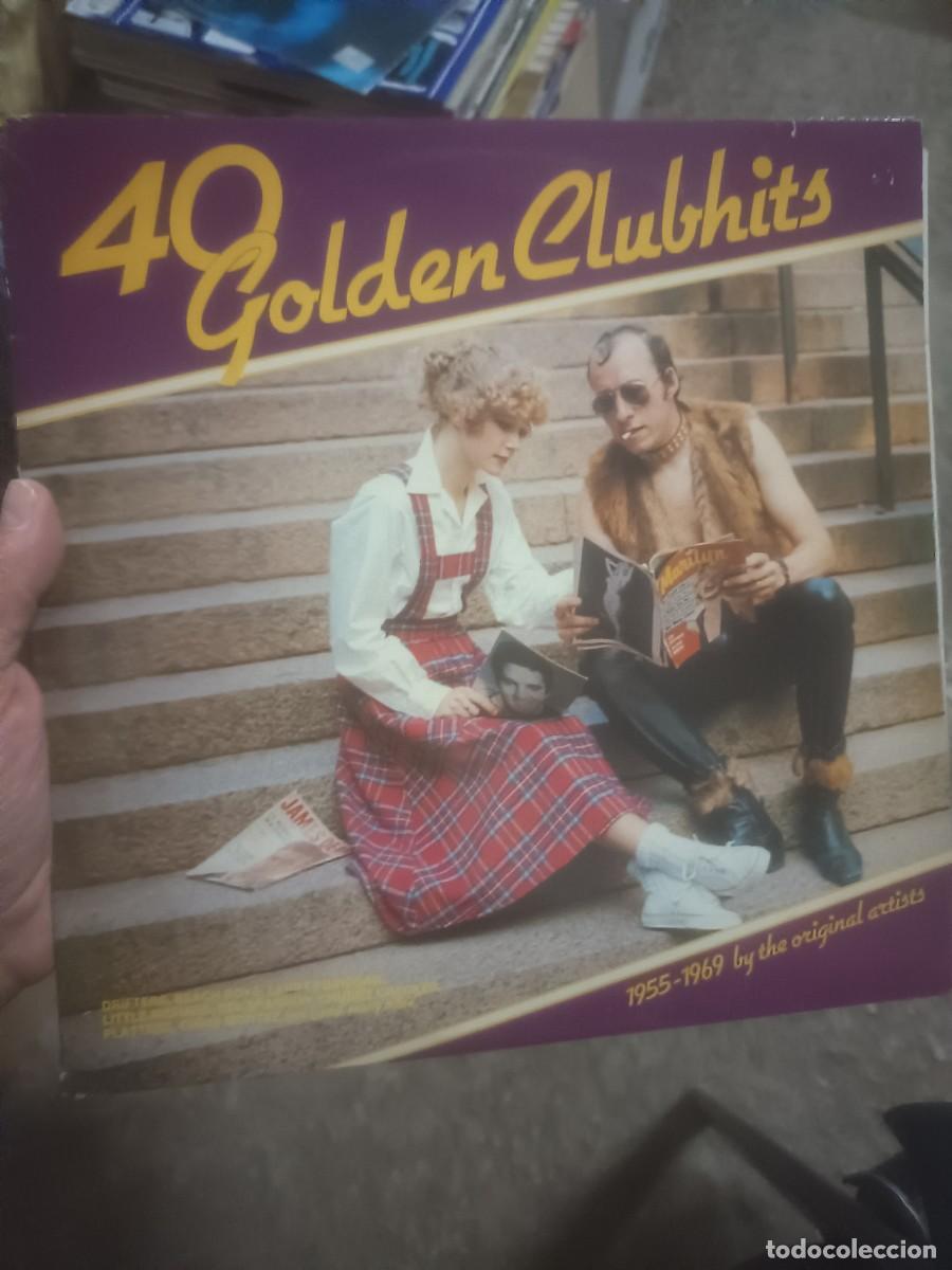 Discos de vinilo: DISCO LP 40 golden club hits ,( doble LP)
