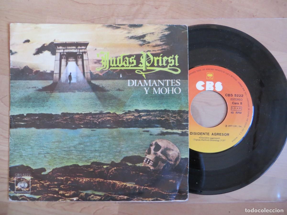 Discos de vinilo: Judas Priest - Diamantes Y Moho (7&rdquo;, Single) 1977 SPAIN- JOYA DE COLECCIONISTA !!