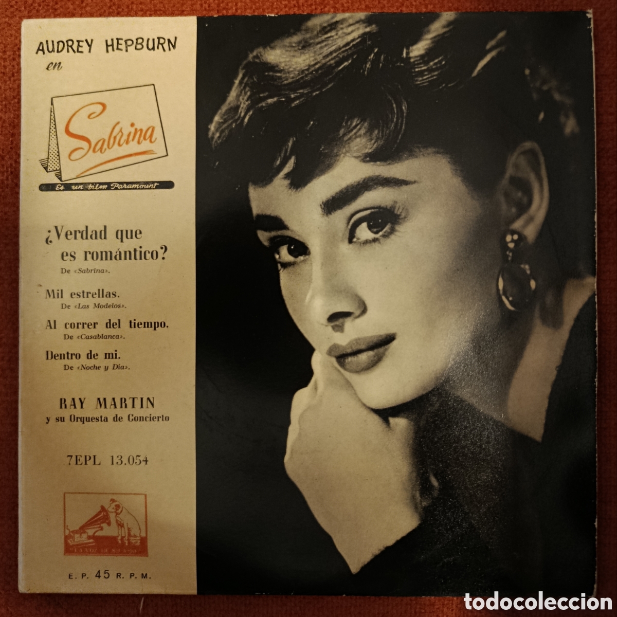 Discos de vinilo: Audrey Hepburn en Sabrina &iquest;Verdad que es rom&aacute;ntico? Ray Martin y su orquesta de concierto.