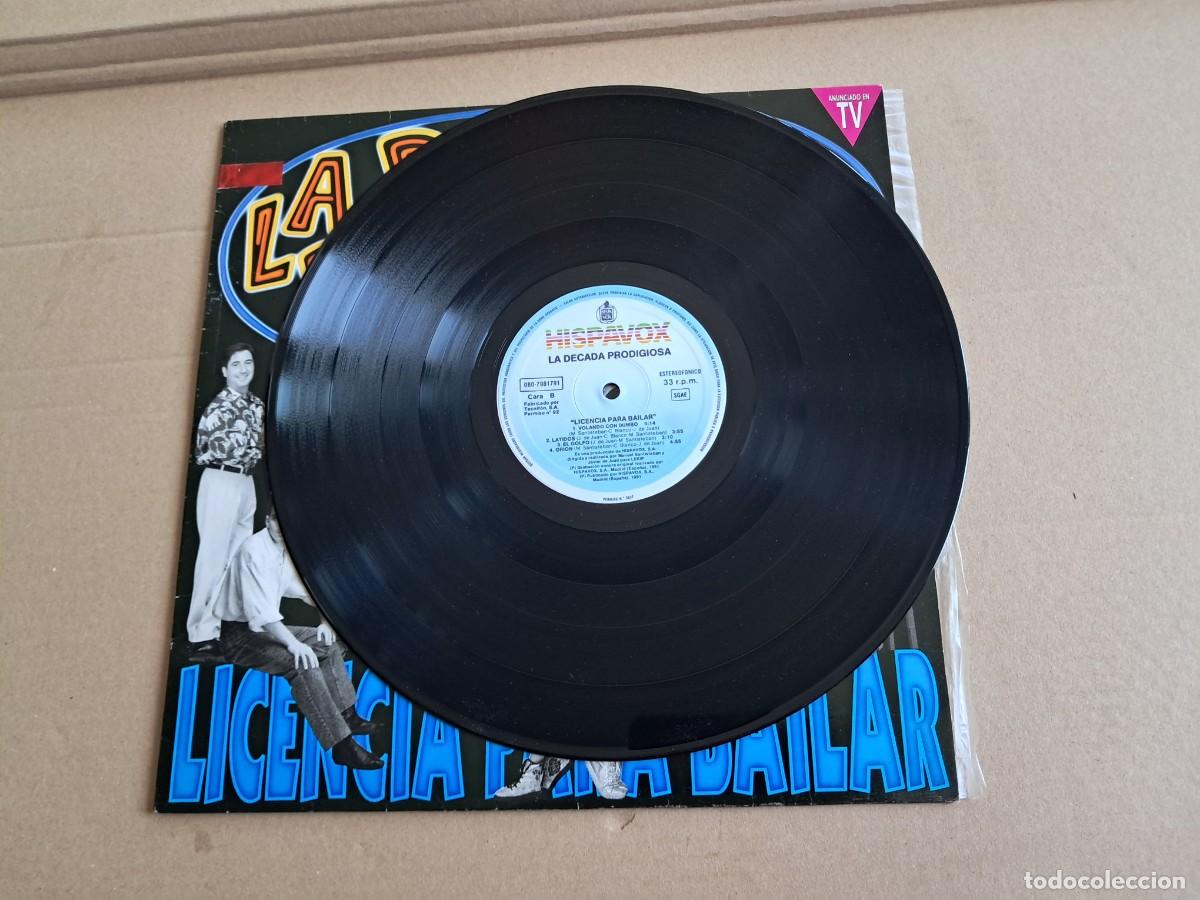 Discos de vinilo: LA DECADA PRODIGIOSA - LICENCIA PARA BAILAR LP 1991 - Foto 3
