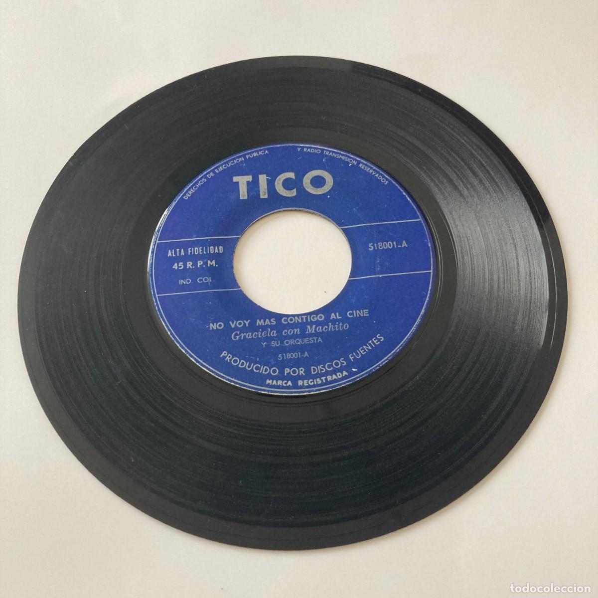 Discos de vinilo: VINILO SINGLE EP GRACIELA MACHITO ORQUESTA NO VOY M&Aacute;S CONTIGO AL CINE MIGUELITO VALD&Eacute;S CUBANITO TICO