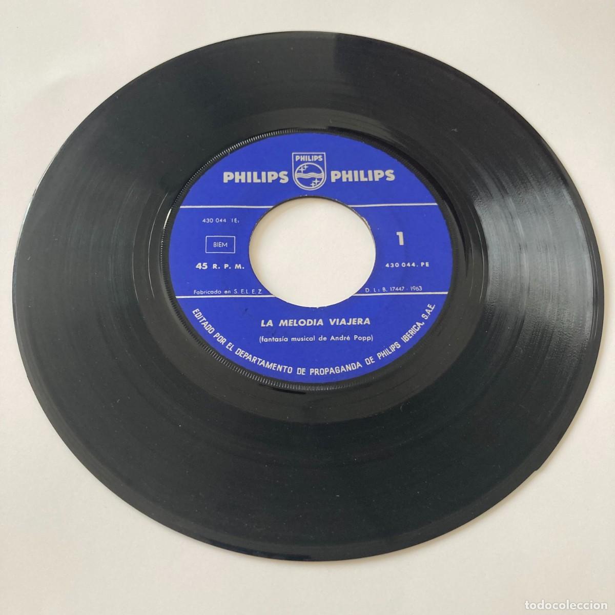 Discos de vinilo: VINILO SINGLE EP LA MELODIA VIAJERA, FANTAS&Iacute;A MUSICAL DE ANDR&Eacute; POPP, PHILIPS