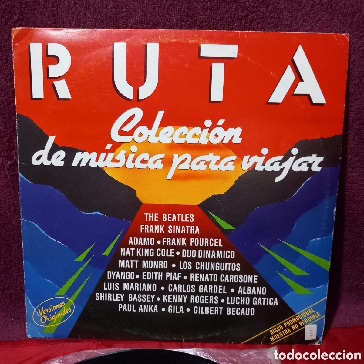 Dischi in vinile: LP PROMOCIONAL/MUSICA PARA VIAJAR:THE BEATLES/SINATRA/LOS CHUNGUITOS/EDIF PIAF y OTROS PROMO(SPAIN)