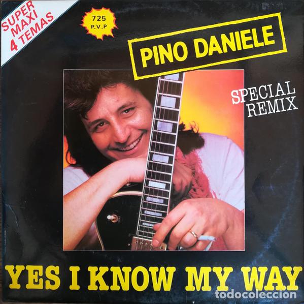 Discos de vinilo: Pino Daniele &ndash; Yes I Know My Way (Special Remix) / Keep On Movin' (Vinyl, Blanco y Negro Music...