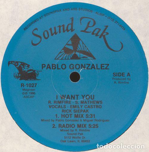 Discos de vinilo: Pablo Gonzalez &ndash; I Want You (Vinyl, Sound Pak R-1027)