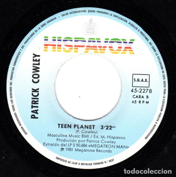Discos de vinilo: Patrick Cowley &ndash; Megatron Man (Vinyl, Hispavox 45-2278) - Foto 4