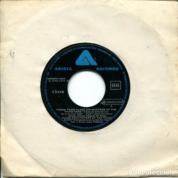 Discos de vinilo: John Williams &ndash; Theme From &rdquo;Close Encounters Of The Third Kind&rdquo; (Vinyl, Arista 10 c168-060390)