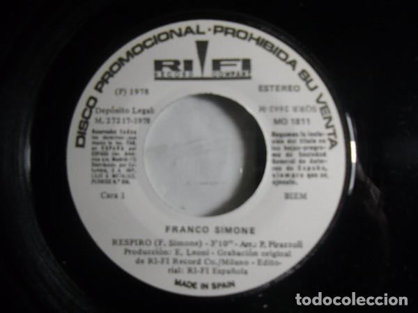 Discos de vinilo: Franco Simone &ndash; Respiro (Vinyl, Rifi MO 1811) - Foto 2