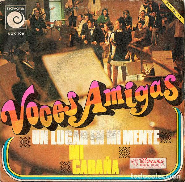 Discos de vinilo: Voces Amigas &ndash; Un Lugar En Mi Mente / Mi Caba&ntilde;a (Vinyl, Novola NOX-106)