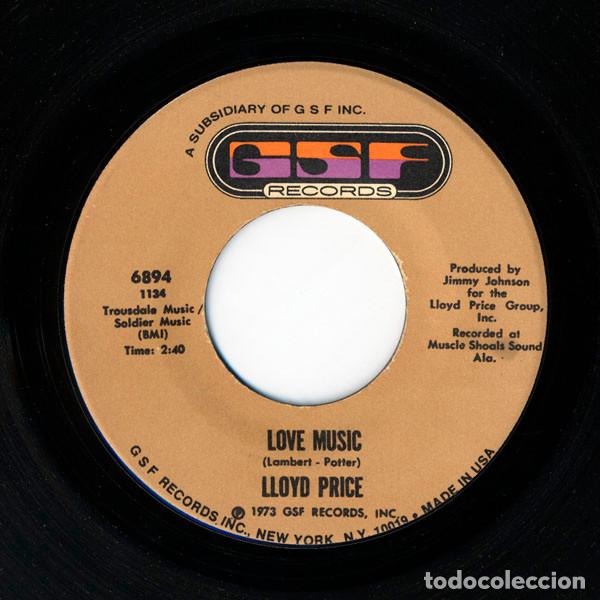 Discos de vinilo: Lloyd Price &ndash; Love Music / Just For Baby (Vinyl, GSF Records 6894)