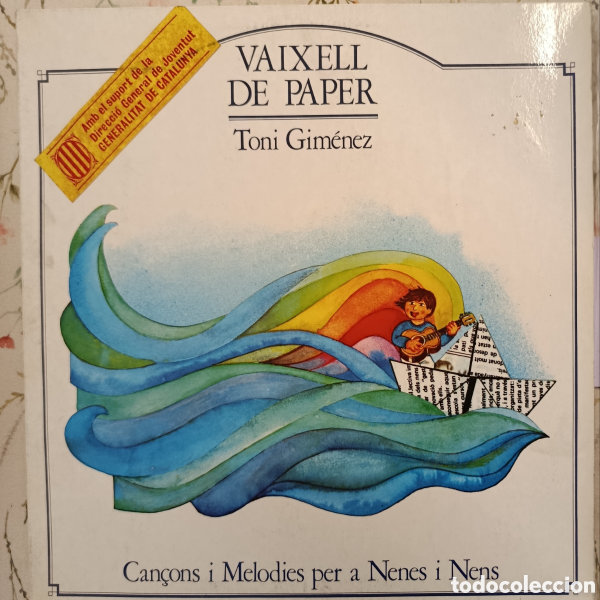 Discos de vinilo: Vaixell de paper (Can&ccedil;ons i melodies per a nens i nenes). Toni Gim&eacute;nez. Vinyl - LP, Album, Stereo