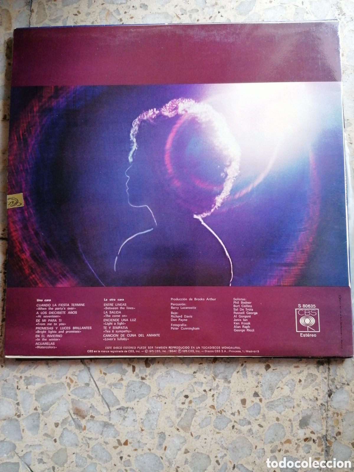 Discos de vinilo: LP JANIS IAN BETWEEN THE LINES 1975 ESPA&Ntilde;A INSERT - Foto 2