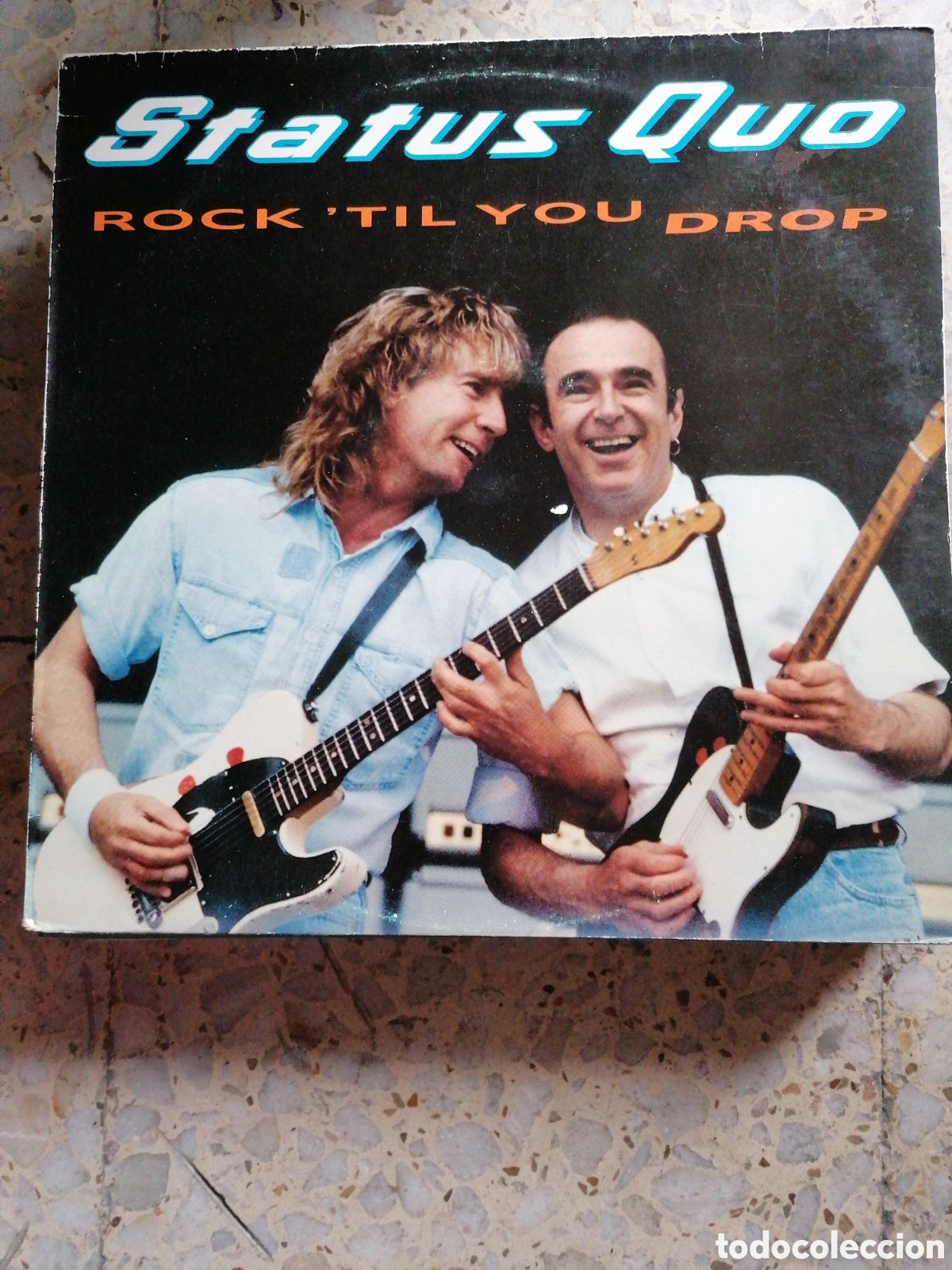 Discos de vinilo: STATUS QUO ROCK TIL YOU DROP 1991 ESPA&Ntilde;A EX