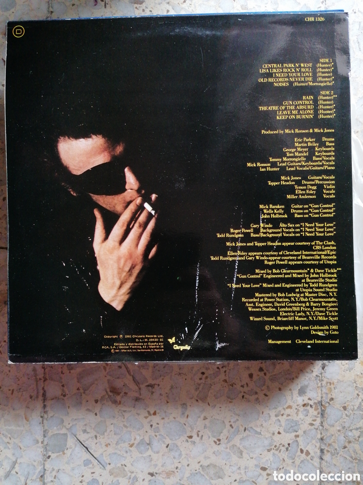 Discos de vinilo: LP IAN HUNTER SHORT BACK N&acute;SIDES 1981 ESPA&Ntilde;A EX - Foto 2