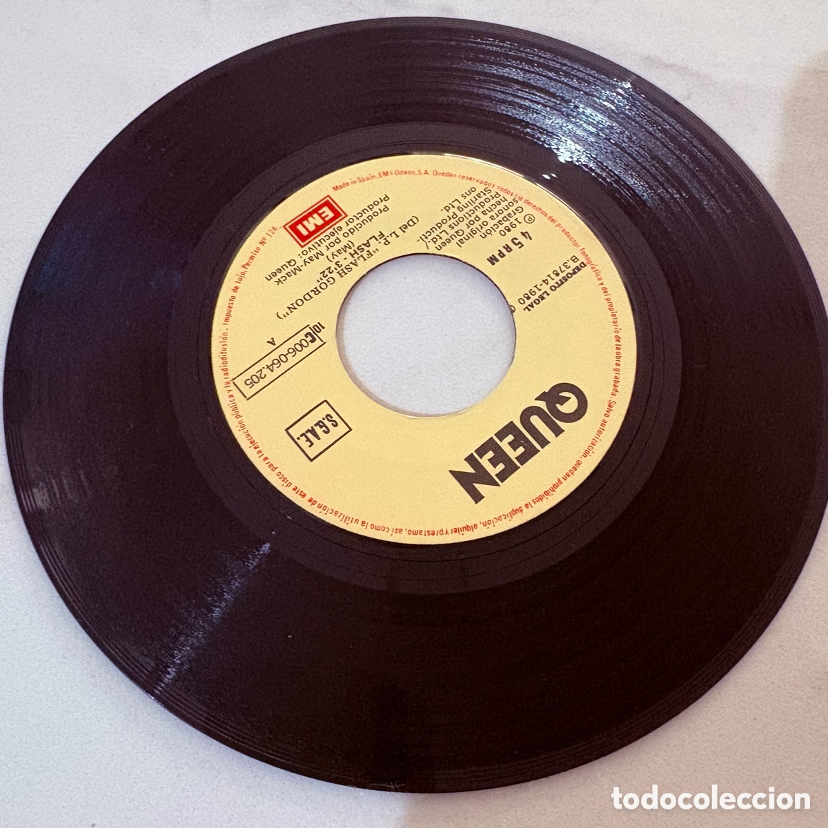 Discos de vinilo: single 7 Queen &ndash; Flashedicion espa&ntilde;ola de 1980 - Foto 4