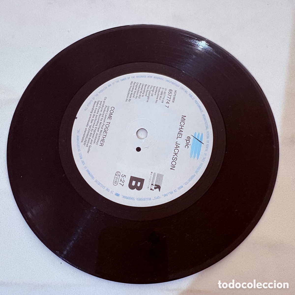 Discos de vinilo: single 7 Michael Jackson &lrm;&ndash; Remember The Time edicion UK de 1992 - Foto 3