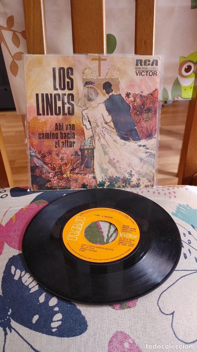 Discos de vinilo: LOS LINCES-SINGLE AHI VAN CAMINO HACIA EL ALTAR
