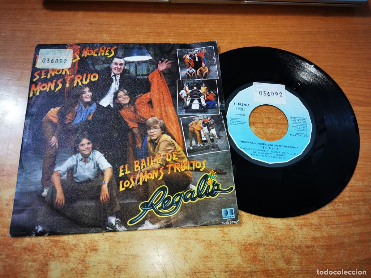 Discos de vinilo: REGALIZ Buenas noches se&ntilde;or monstruo SINGLE VINILO DEL A&Ntilde;O 1982 CONTIENE 2 TEMAS