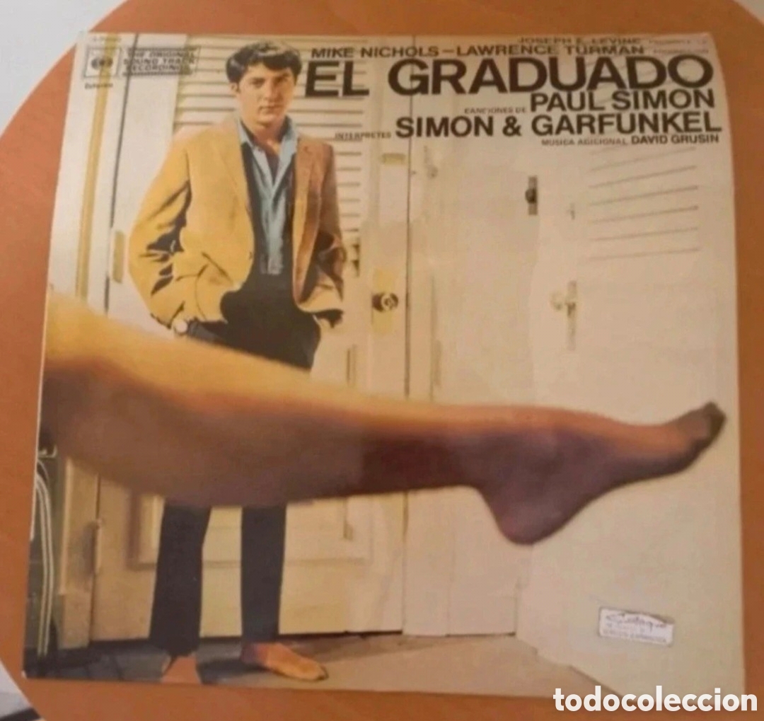 Discos de vinilo: Vinilo lp BSO El Graduado, vinilo impecable caratula con selakes de uso