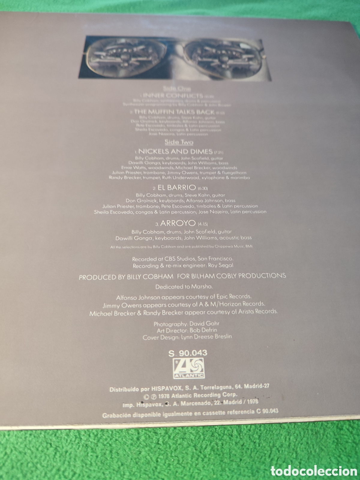 Discos de vinilo: Billy Cobham - Inner conflicts 1978 - Foto 2