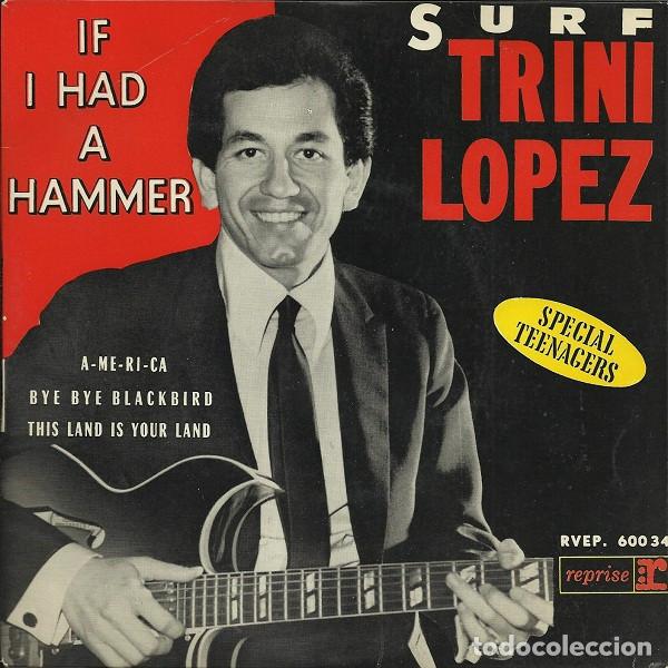 Discos de vinilo: Trini Lopez &ndash; Surf - If I Had A Hammer (Vinyl, Reprise Records RVEP. 60.034)