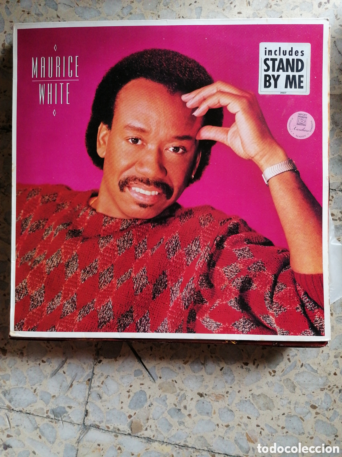 Discos de vinilo: LP MAURICE WHITE 1985 HOLANDA INSERT