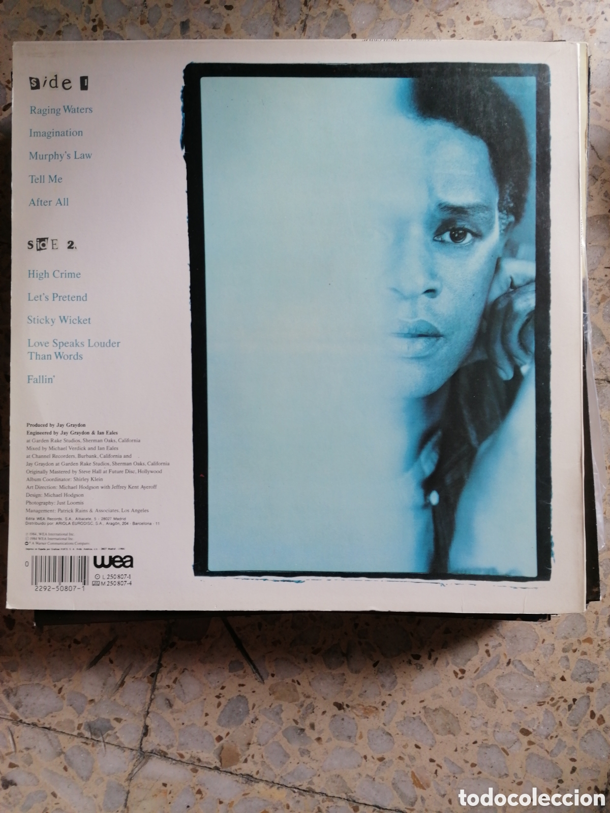 Discos de vinilo: LP AL JARREAU HIGH CRIME 1984 ESPA&Ntilde;A INSERT EX - Foto 2