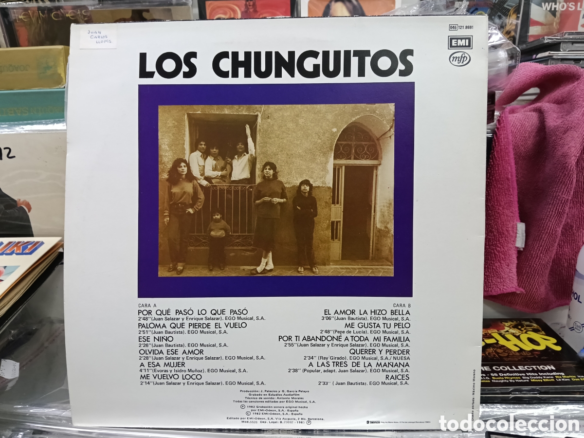Discos de vinilo: Los chunguitos LP barrio 1983 - Foto 2