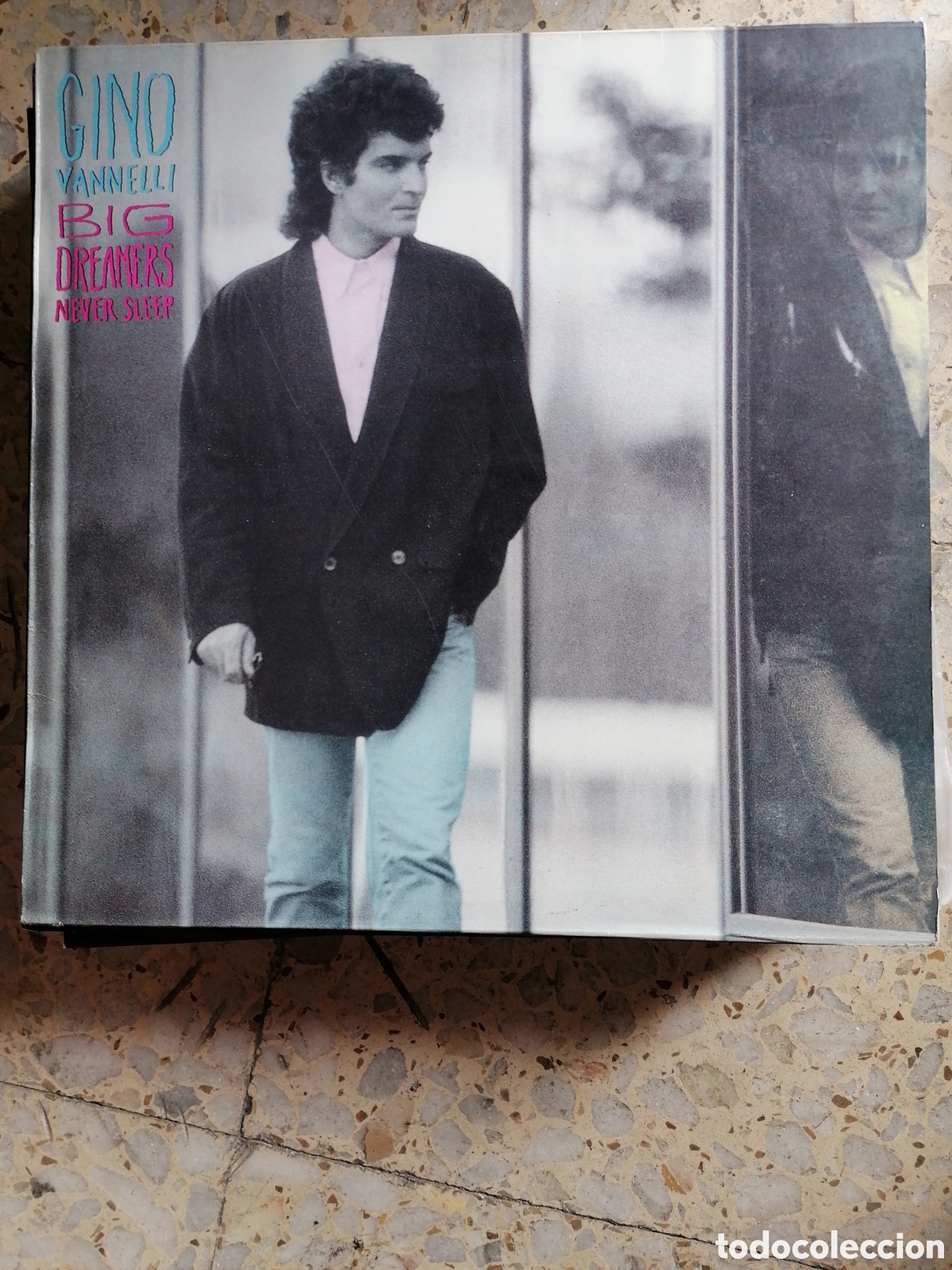 Discos de vinilo: LP GINO VANNELLI BIG DREAMERS NEVER SLEEP 1987 ESPA&Ntilde;A INSERT EX