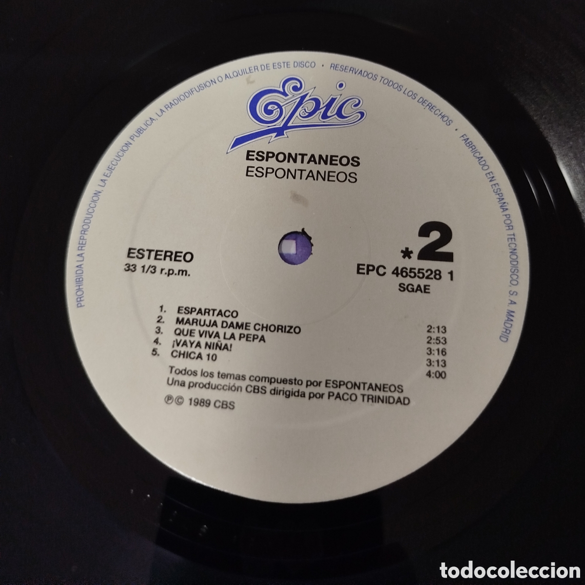 Discos de vinilo: Espontaneos - Espontaneos - Foto 3
