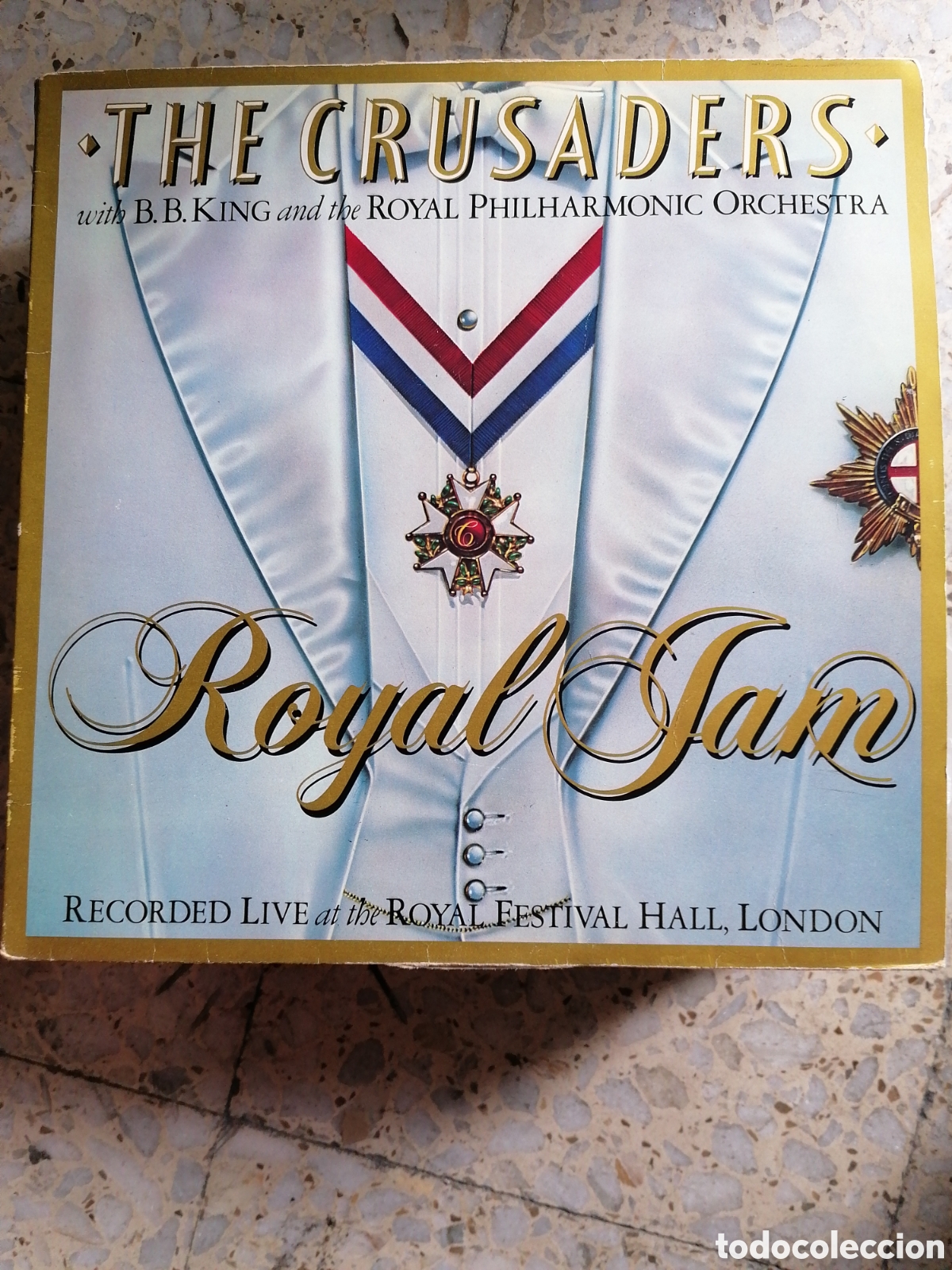 Discos de vinilo: 2 LP THE CRUSADERS BB KING LIVE ROYAL PHILHARMONIC ORCHESTRA 1982 ESPA&Ntilde;A PORTADA DOBLE
