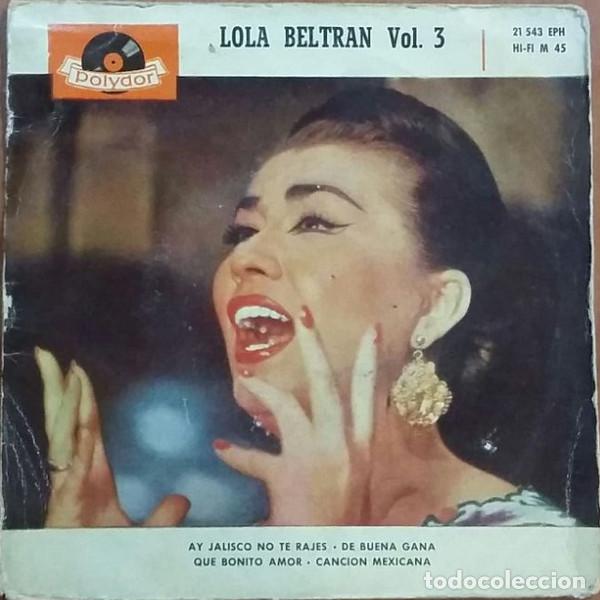 Discos de vinilo: Lola Beltr&aacute;n &ndash; Lola Beltr&aacute;n Vol. 3 (Vinyl, Polydor 21 543 EPH)