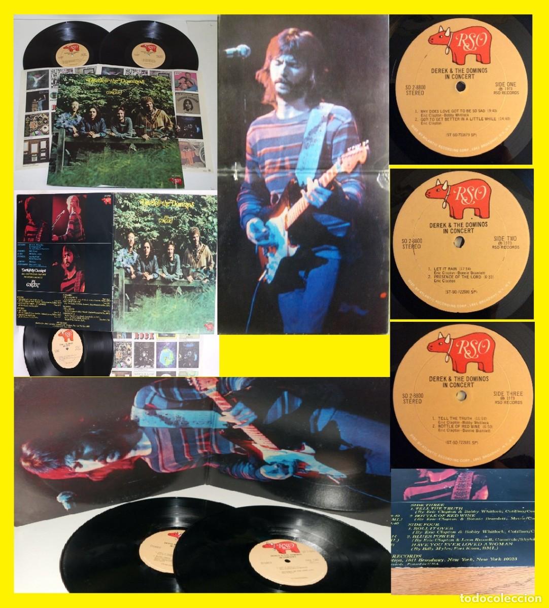 Discos de vinilo: ERIC CLAPTON, DEREK AND THE DOMINOS IN CONCERT 1970 - 2LPs/ RARE EDIT ORIG USA, EXC