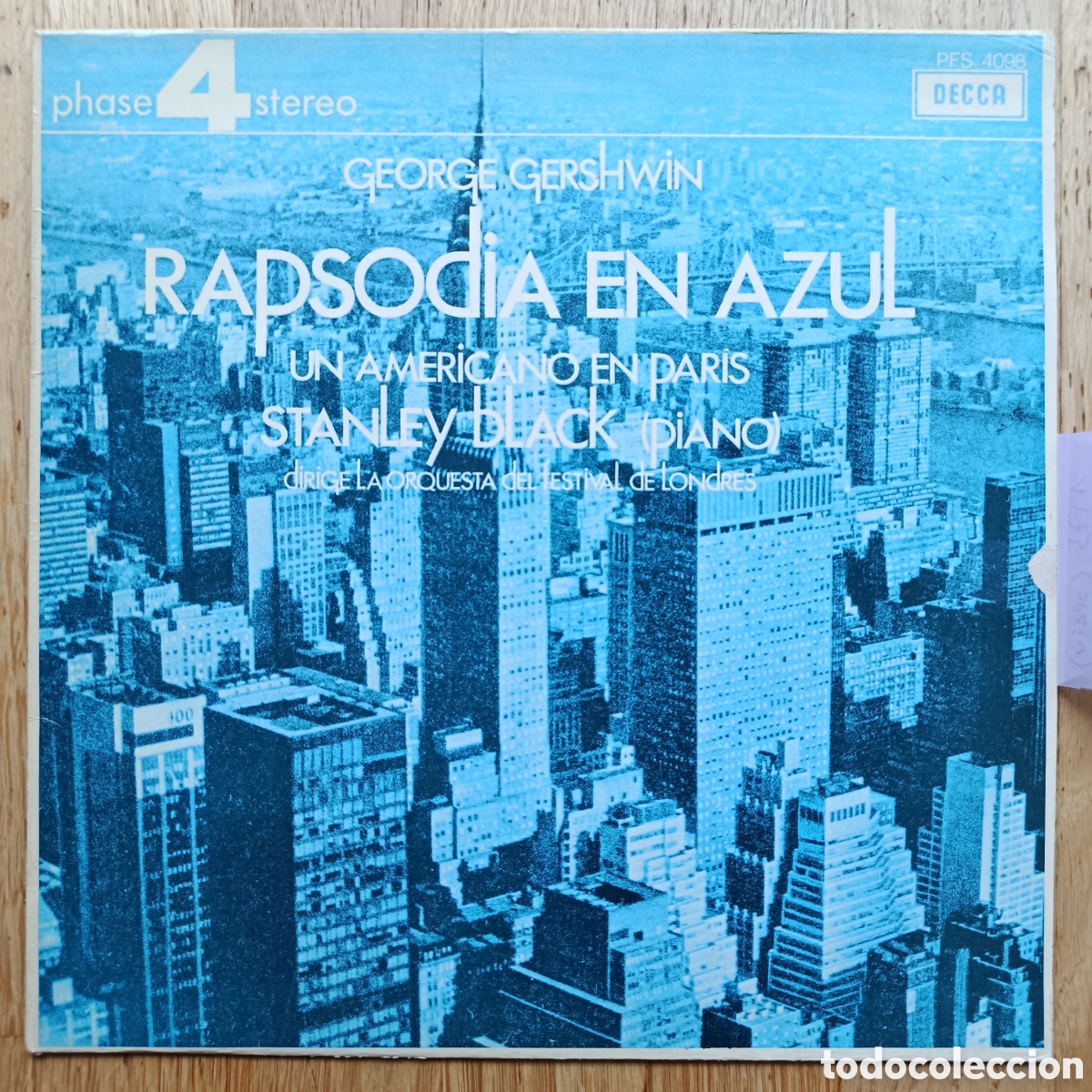 Discos de vinilo: Rapsodia en azul. George Gershwin - Stanley Black.Vinyl - LP, Reissue, Stereo