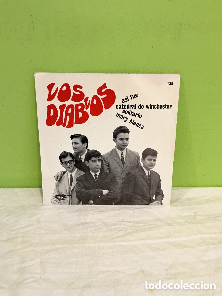 Dischi in vinile: LOS DIABLOS &ndash; AS&Iacute; FUE &ndash; EP VINILO 1967 &ndash; MAYANG 128 &ndash; POP BEAT ESPA&Ntilde;OL