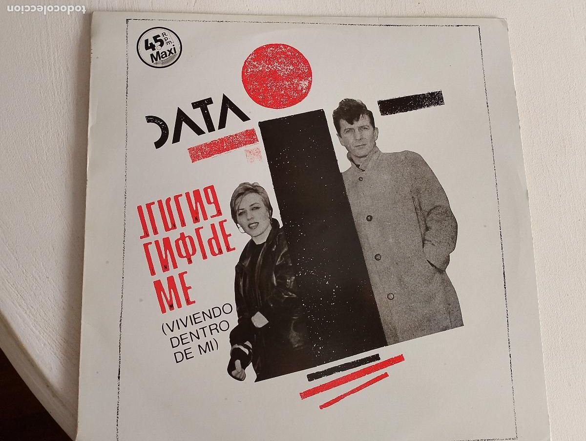 Discos de vinilo: Data &ndash; Living Inside Me,: 1984 Electronic, Synth-pop, ed espa&ntilde;ola 1984