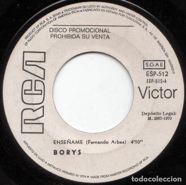 Discos de vinilo: Borys &ndash; Ense&ntilde;ame (Vinyl, RCA Victor ESP-512) - Foto 2